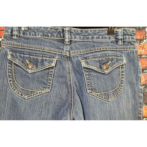 Nine West Jeans Straight Leg Jeans Sz 6 Distressed - Picture 2 of 9